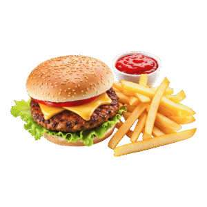 CheeseBurger with Chips
